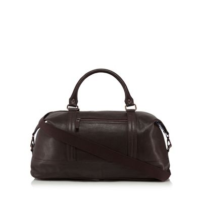 Brown 'Baxter' leather holdall bag